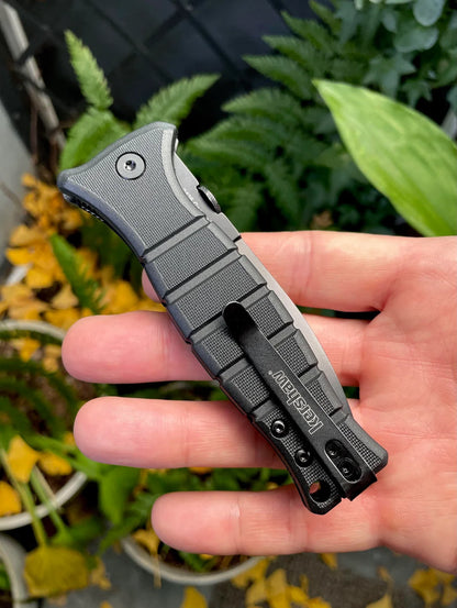 Kershaw XCOM 3.6" 8Cr13MoV Black Folding Knife by Les George