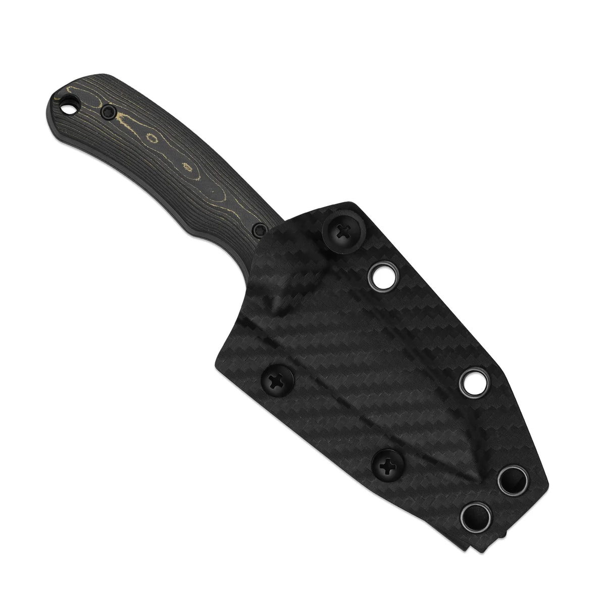 Kizer Field Mouse 2.75" 3V FatCarbon Camo Gold Fixed Blade Knife 1135A1