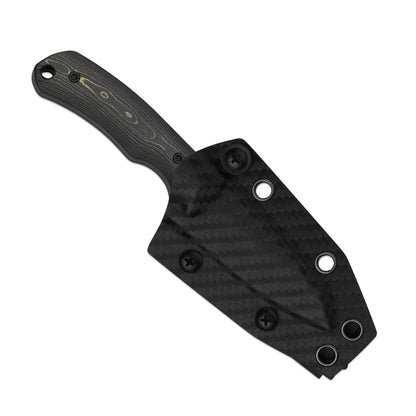 Kizer Field Mouse 2.75" 3V FatCarbon Camo Gold Fixed Blade Knife 1135A1