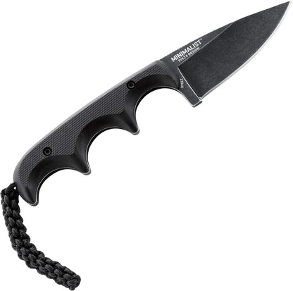 CRKT Folts Minimalist 2.16" Black Stonewash Drop Point Knife - Alan Folts Design - 2384K