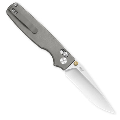 Kizer Original 2 Clutch-Lock 3.19" S45VN Gray Titanium Folding Knife Ki3605.2MA1
