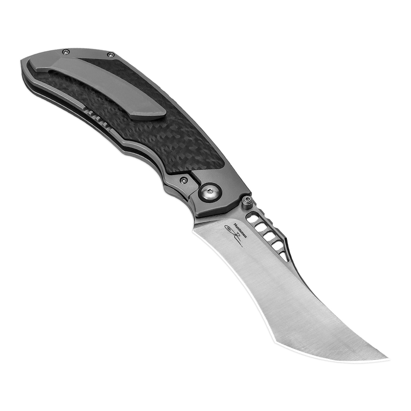Kizer Huntsmen 3.82" S35VN Carbon Fiber Titanium Folding Knife Ki4642A1
