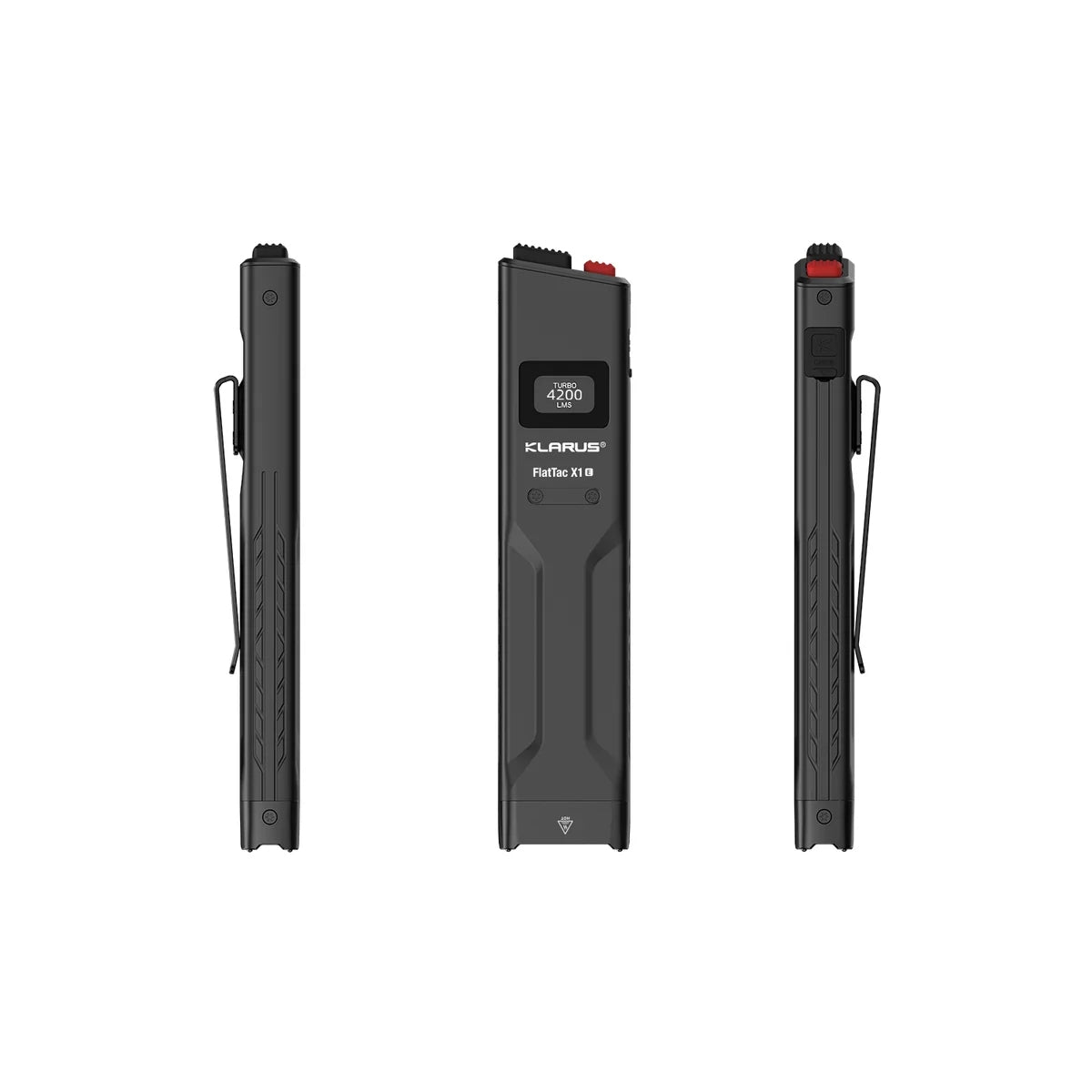 Klarus FlatTac X1-E Ultra Slim 4200LM 2700mAh IPX6 Tactical Flashlight