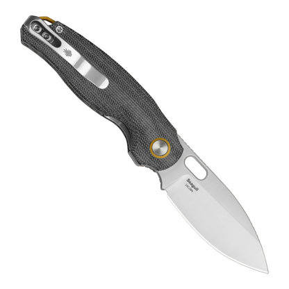 Kizer Seagull 2.9" 14C28N Gray Micarta Folding Knife V3770A1