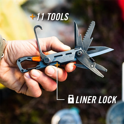 Gerber Stake Out Silver Camp Multi-Tool with Ferro Rod