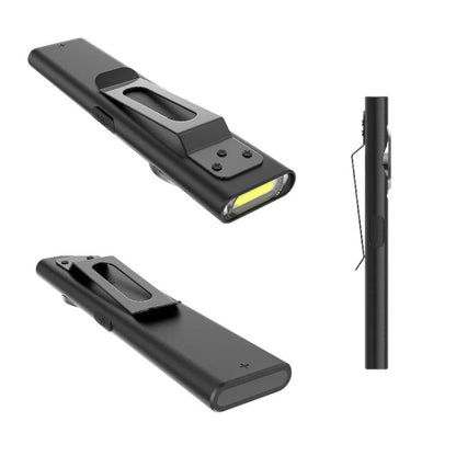 Klarus E5 600LM Gunmetal Gray Compact Magnetic USB-C Fast Charging Dual COB LED Flashlight