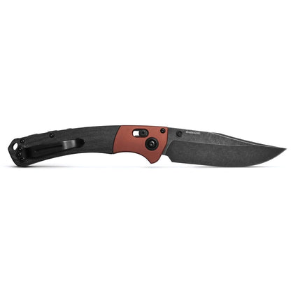 Benchmade 15080BK-04 Crooked River 4" CPM-Magnacut DLC Folding Knife with Burnt Copper Black Micarta Handle