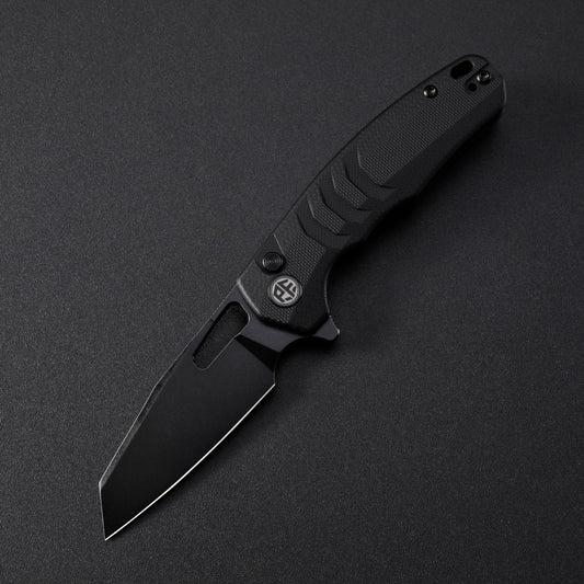 Petrified Fish Trilobite 3" Sandvik 14C28N Khaki G10 Button-Lock Folding Knife by Hydra Design