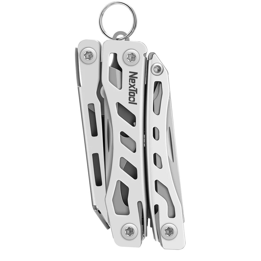 NexTool Mini Flagship Silver Compact Multi-Tool with 10 Functions