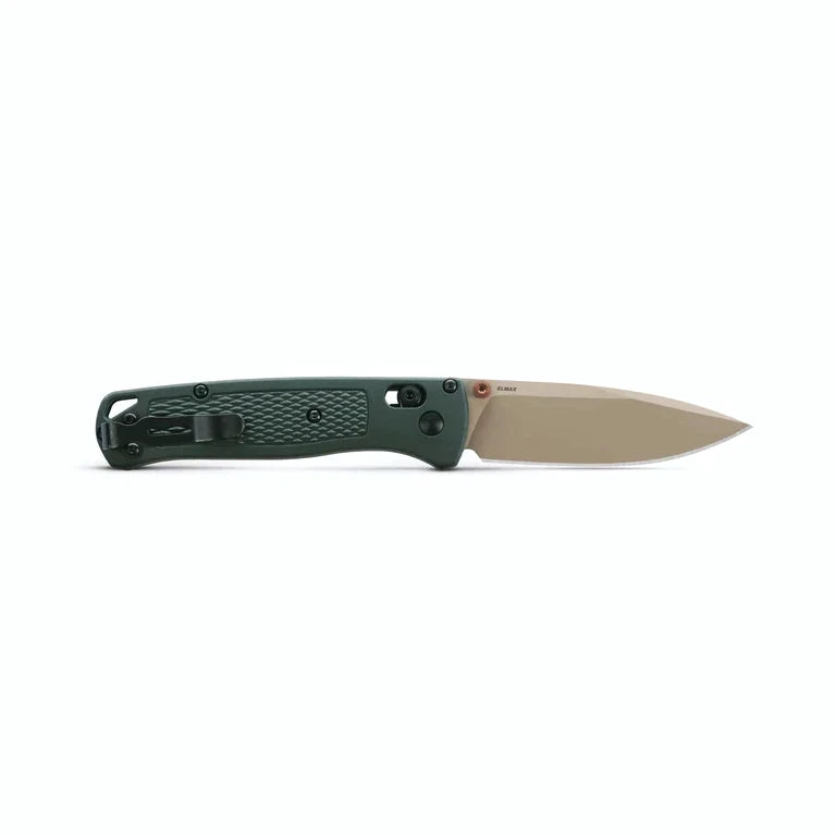 Benchmade 535TN-2601 Bugout 3.2" ELMAX McMillan Tan Cerakote Taiga Green Grivory Folding Knife