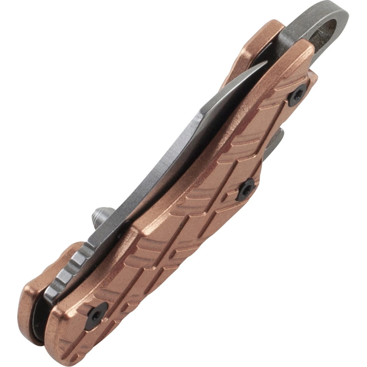 Kershaw Cinder Copper 1.4" Stonewashed Key Chain Folding Knife with Bottle Opener 1025CU