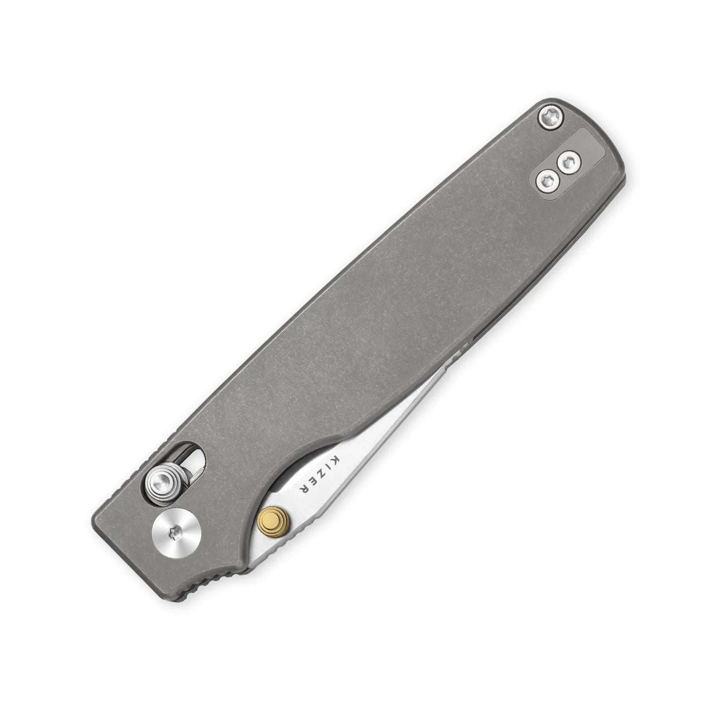 Kizer Original 2 Clutch-Lock 3.19" S45VN Gray Titanium Folding Knife Ki3605.2MA1