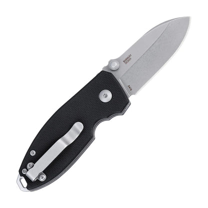CRKT Squid Button Lock 2.27" D2 Black G10 IKBS Folding Knife by Lucas Burnley 2474