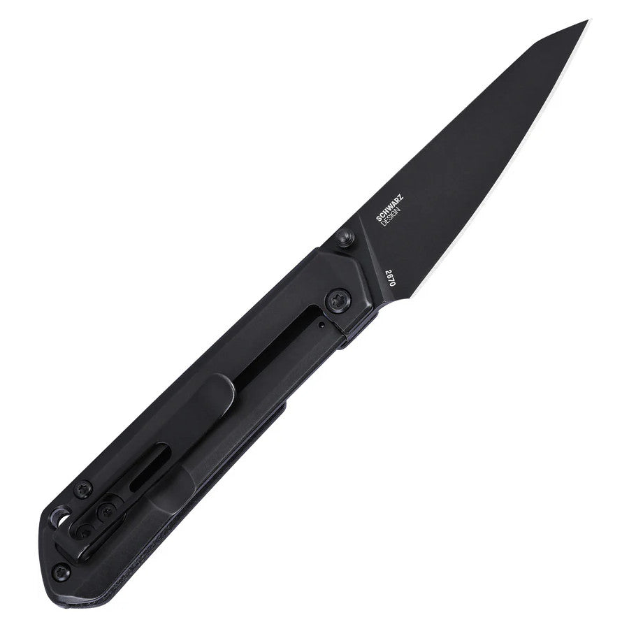 CRKT Straight 2.6" D2 Black G10 IKBS Folding Knife by TJ Schwartz 2670