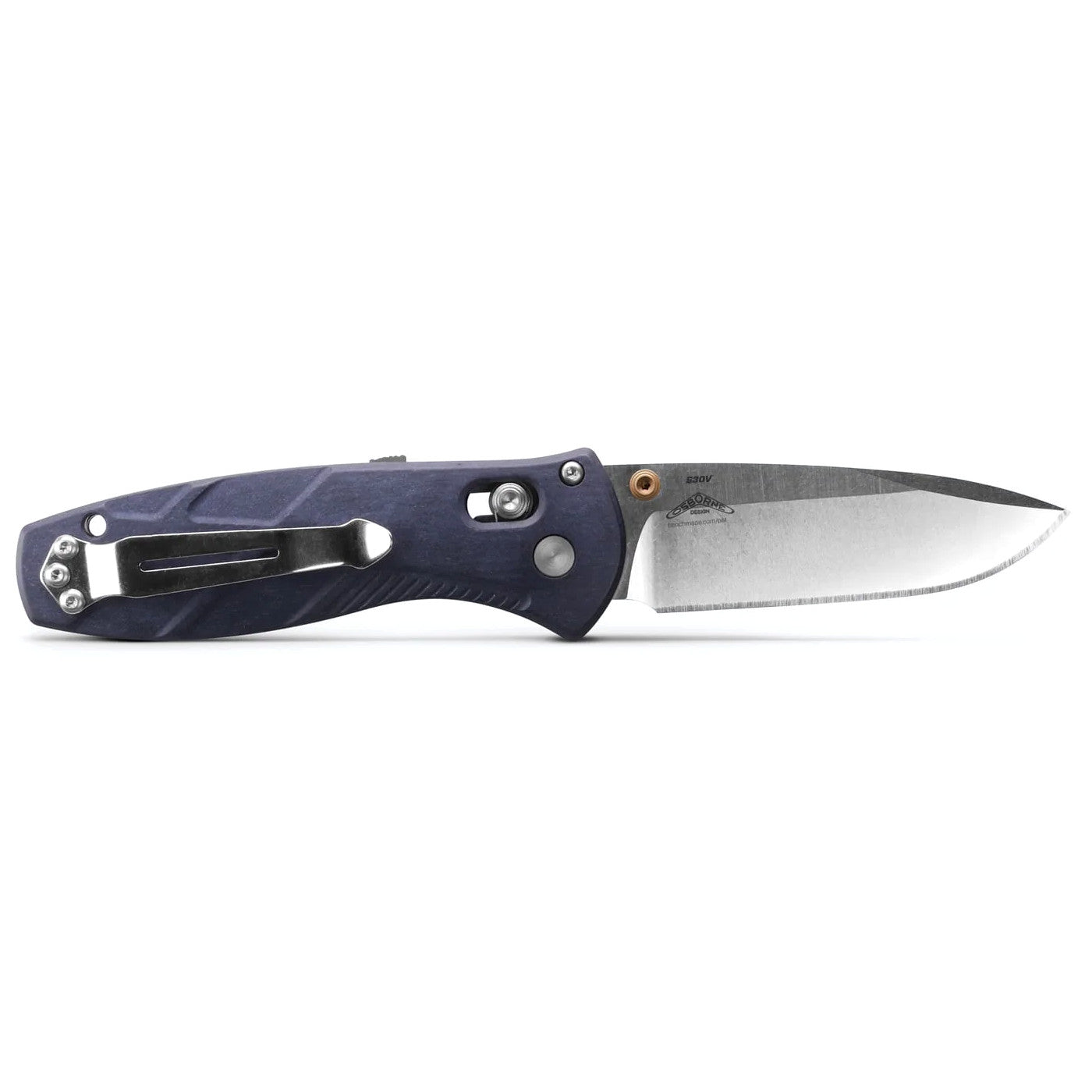 Benchmade 585-03 Osborne Mini Barrage 2.91" CPM-S30V A/O Folding Knife with Blue Canyon Richlite Handle