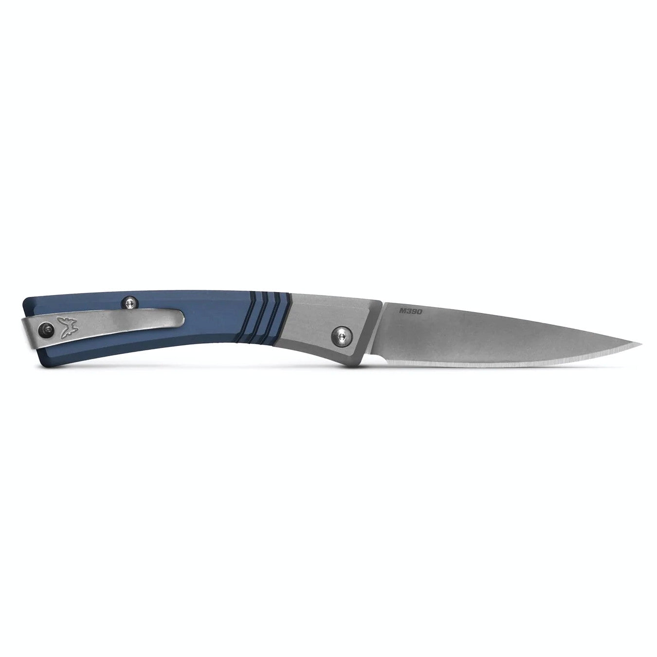 Benchmade 315 Successor 2.56" M390 Slip Joint Folding Knife with Ash Gray/Crater Blue Aluminium Handle