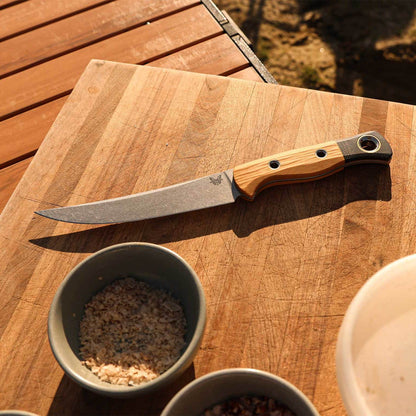 Benchmade 4050-02 Meatcrafter 6.14" CPM-154 Maple Valley Richlite Fixed Blade Knife