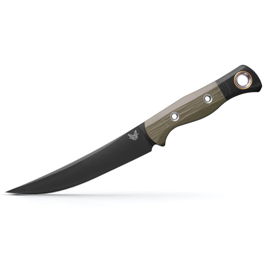 Benchmade 4050BK-01 Meatcrafter 6.14" DLC CPM-154 OD Green/Black G10 Fixed Blade Knife