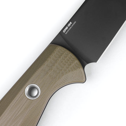 Benchmade 4050BK-01 Meatcrafter 6.14" DLC CPM-154 OD Green/Black G10 Fixed Blade Knife