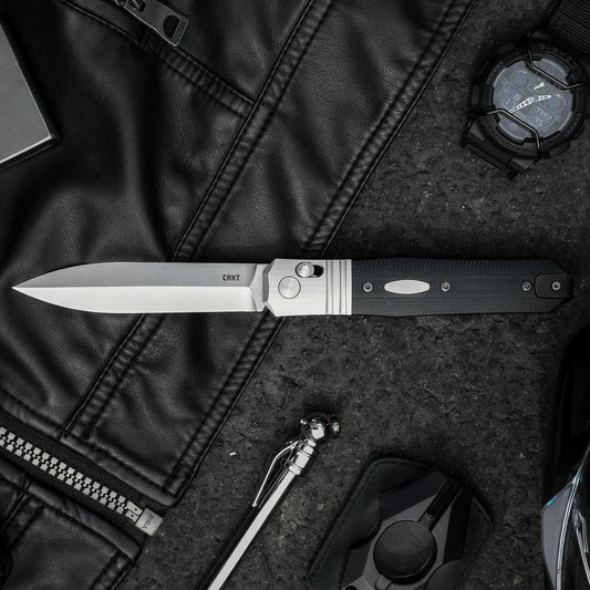 CRKT Redemption 4.06" Magnacut Crossbar Lock G10 Folding Knife by Ken Onion - Made in USA