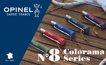Opinel No.8 Colorama Trekking 3.35" Khaki Stainless Folding Knife - Made in France