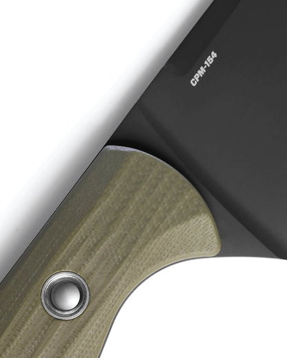 Benchmade Chef Knife 4025BK-01 8.17" CPM-154 DLC OD Green/Black G10 Fixed Blade Knife with Sheath