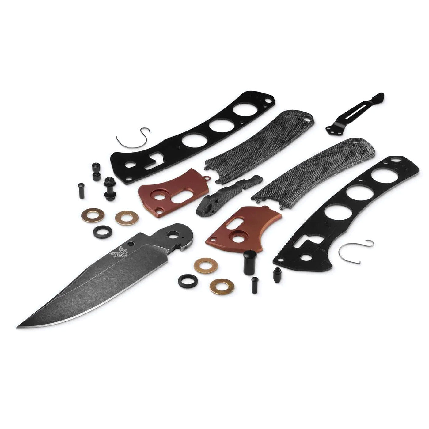 Benchmade 15080BK-04 Crooked River 4" CPM-Magnacut DLC Folding Knife with Burnt Copper Black Micarta Handle