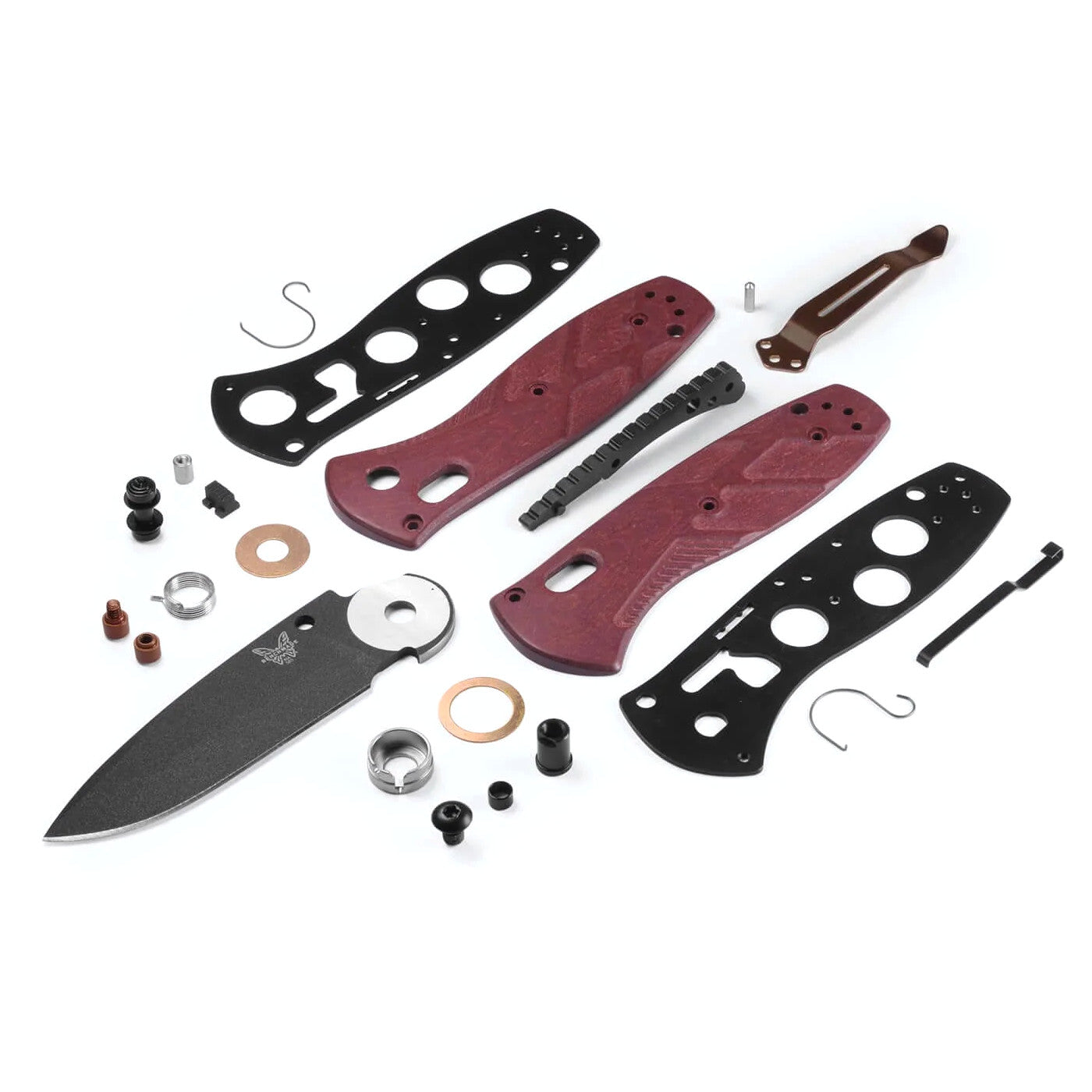 Benchmade 585BK-04 Osborne Mini Barrage 2.91" CPM-S30V Cerakote A/O Folding Knife with Redstone Richlite Handle