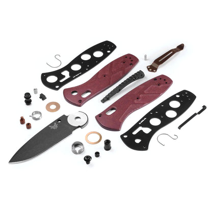 Benchmade 585BK-04 Osborne Mini Barrage 2.91" CPM-S30V Cerakote A/O Folding Knife with Redstone Richlite Handle