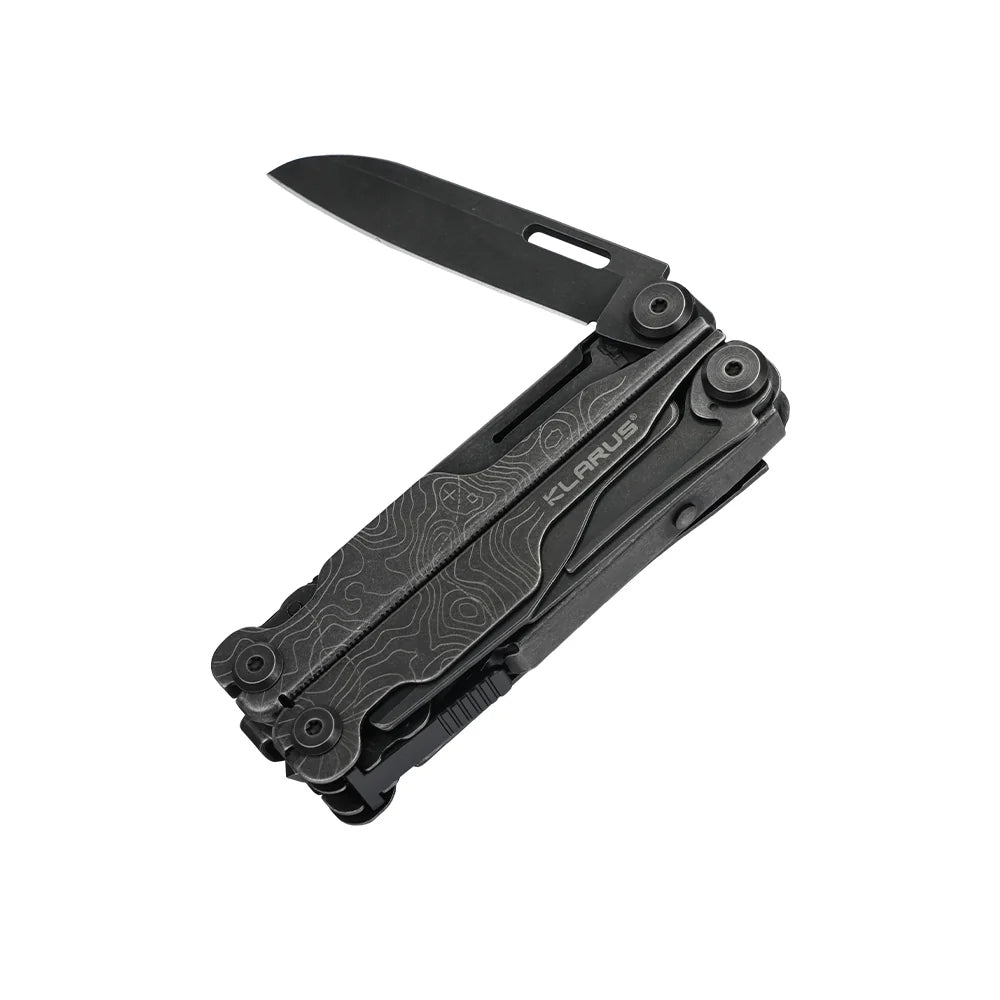 Klarus MT07 Black Stonewash Multi-Tool 20 Functions with Nylon Pouch