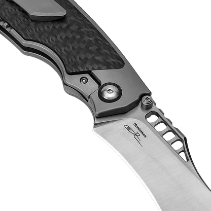 Kizer Huntsmen 3.82" S35VN Carbon Fiber Titanium Folding Knife Ki4642A1