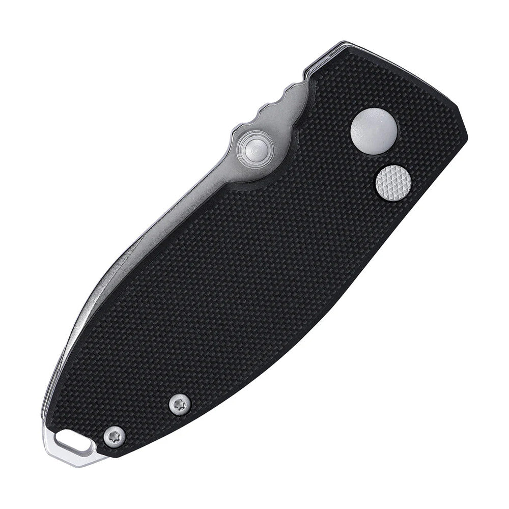 CRKT Squid Button Lock 2.27" D2 Black G10 IKBS Folding Knife by Lucas Burnley 2474