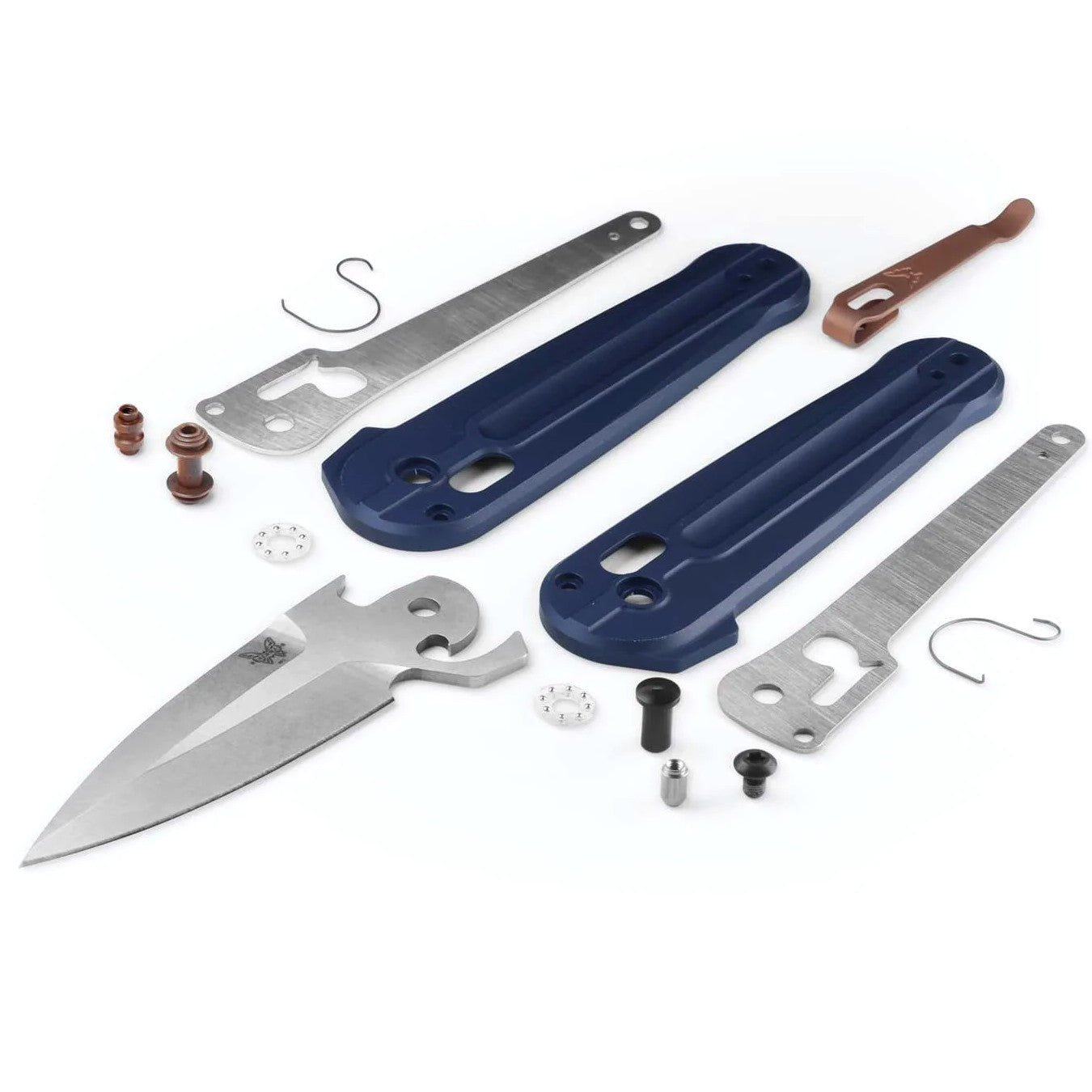 Benchmade 491 Lowden 2.8" M390 Crater Blue Aluminium Folding Knife