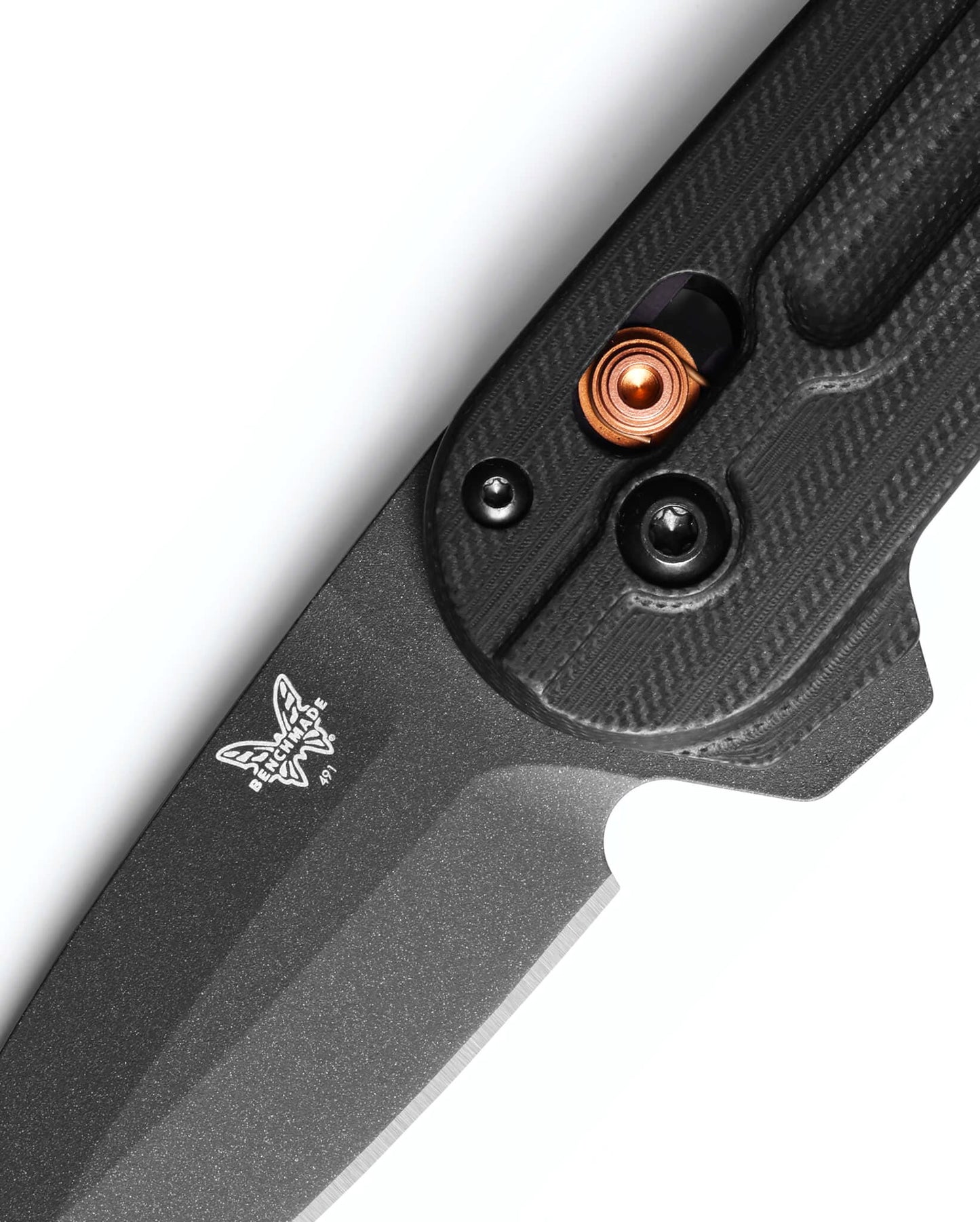 Benchmade 491BK-02 Lowden 2.8" S90V Cerakote Black G10 Folding Knife