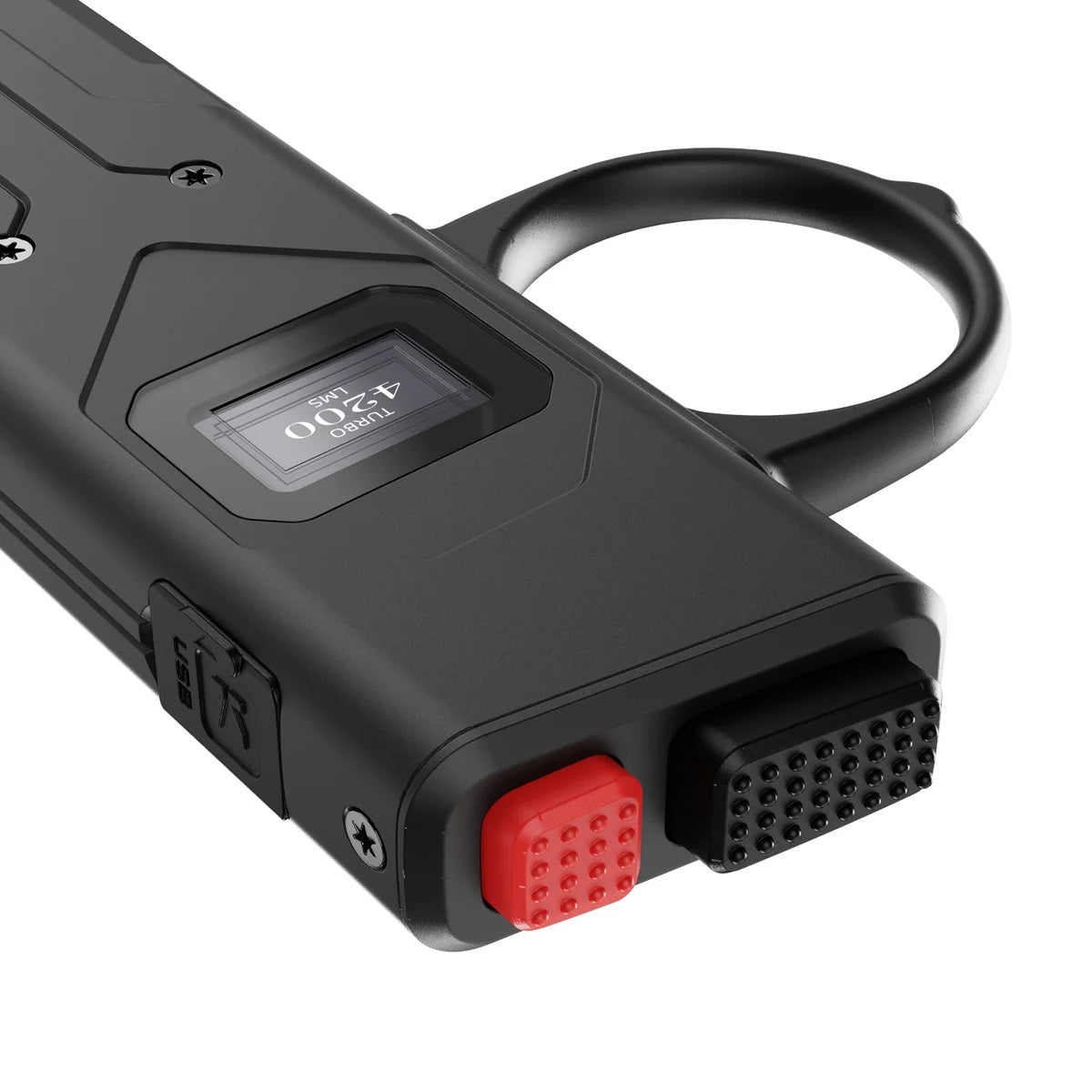 Klarus FlatTac X1-K Ultra Slim 4200LM 2700mAh IPX6 Knuckle-Ring Tactical Flashlight with OLED Display