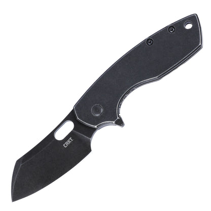 CRKT Pilar Large 2.67" Black Stonewash Folding Knife - Jesper Voxnaes - 5315KS