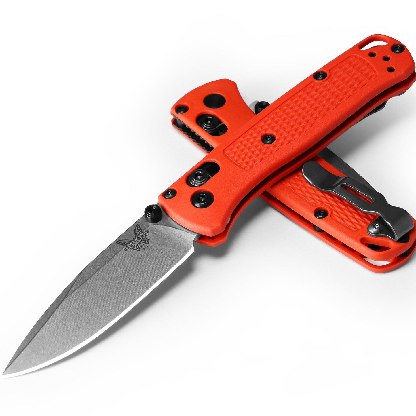 Benchmade 533-04 Mini Bugout 2.82" CPM-S30V Folding Knife with Mesa Red Handle