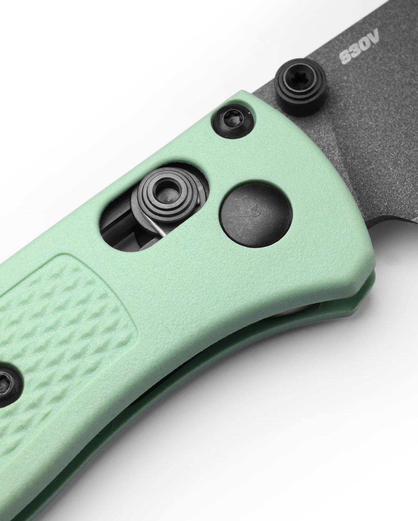 Benchmade 533GY-06 Mini Bugout 2.82" Tungsten Gray CPM-S30V Folding Knife with Sea Foam Handle