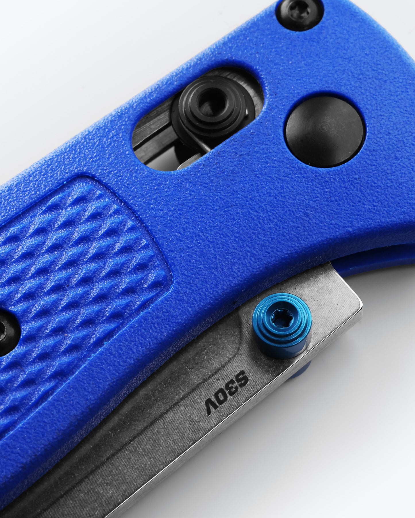 Benchmade 535 Bugout AXIS 3.24" CPM-S30V Folding Knife with Blue Grivory Handle