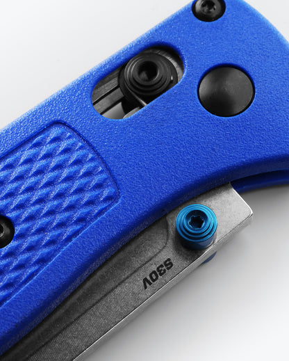 Benchmade 535 Bugout AXIS 3.24" CPM-S30V Folding Knife with Blue Grivory Handle