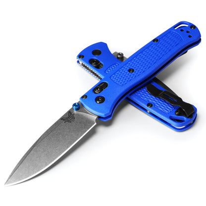 Benchmade 535 Bugout AXIS 3.24" CPM-S30V Folding Knife with Blue Grivory Handle