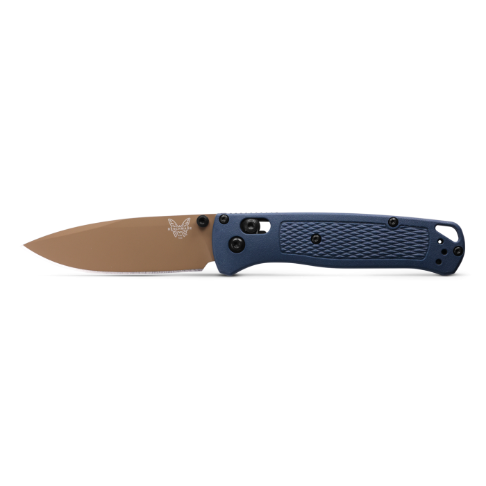 Benchmade 535FE-05 Bugout 3.24" Flat Earth CPM-S30V Folding Knife with Crater Blue Handle
