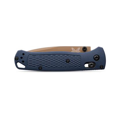 Benchmade 535FE-05 Bugout 3.24" Flat Earth CPM-S30V Folding Knife with Crater Blue Handle