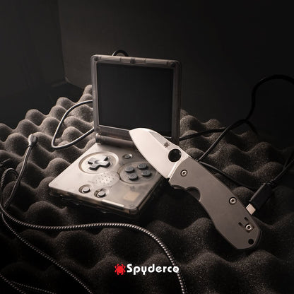 Spyderco Techno 2 2.52" CTS XHP Titanium Folding Knife - Marcin Slysz Design C158TIP2