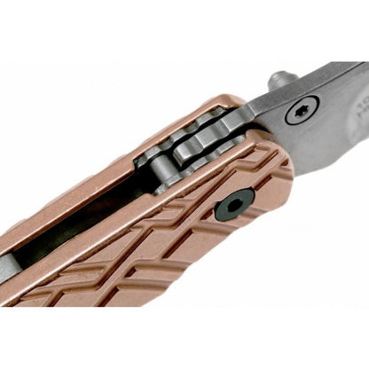 Kershaw Cinder Copper 1.4" Stonewashed Key Chain Folding Knife with Bottle Opener 1025CU