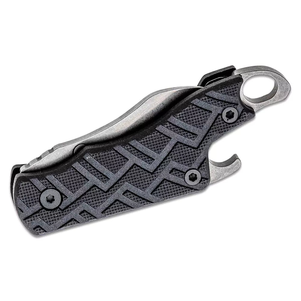 Kershaw Cinder 1.4" Stonewashed Key Chain Folding Knife with Bottle Opener 1025