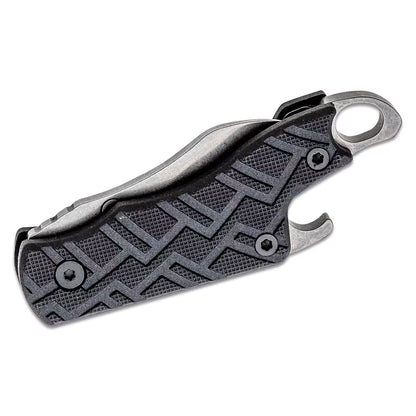 Kershaw Cinder 1.4" Stonewashed Key Chain Folding Knife with Bottle Opener 1025
