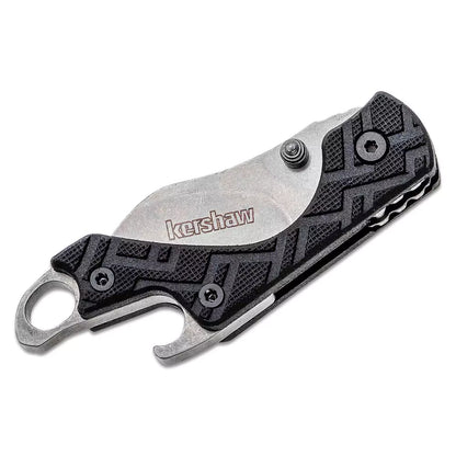 Kershaw Cinder 1.4" Stonewashed Key Chain Folding Knife with Bottle Opener 1025