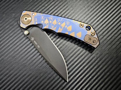 Spartan Blades SHF 2022 Special Edition Royal Flush 4" CPM S45VN Stonewashed Titanium Folding Knife