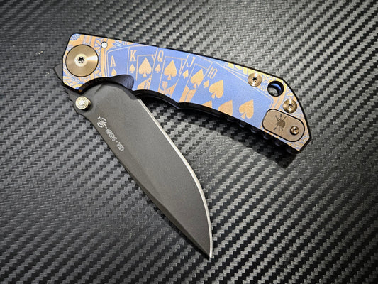 Spartan Blades SHF 2022 Special Edition Royal Flush 4" CPM S45VN Stonewashed Titanium Folding Knife